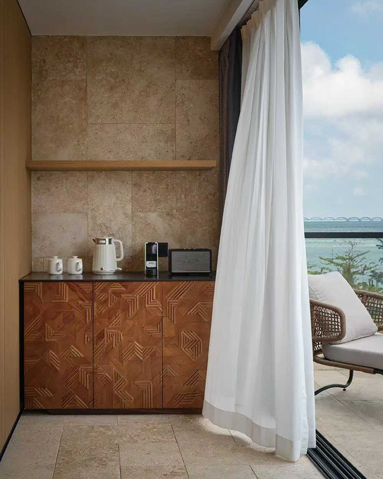 limestone wall and floor
