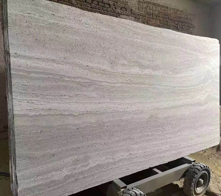 silver grey travertine