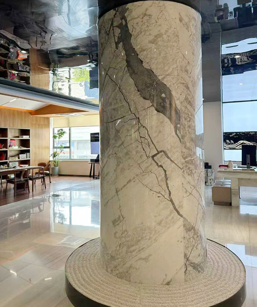 thin marble column