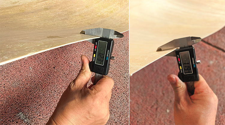 thinnest marble slab